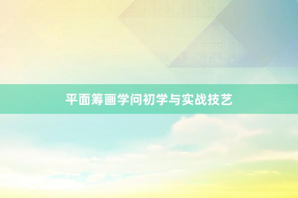 平面筹画学问初学与实战技艺